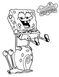 8.Gambar Mewarnai SpongeBob Squarepants