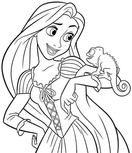10.Gambar Mewarnai Rapunzel