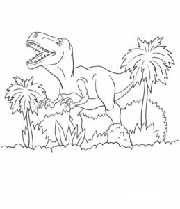 11.Gambar Mewarnai Dinosaurus